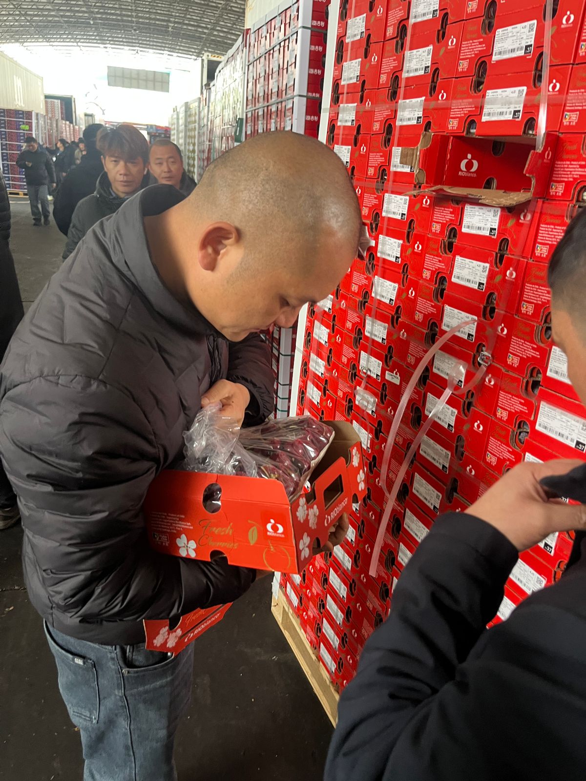 RIOblanco en China: acompañamiento en destino de nuestras cerezas